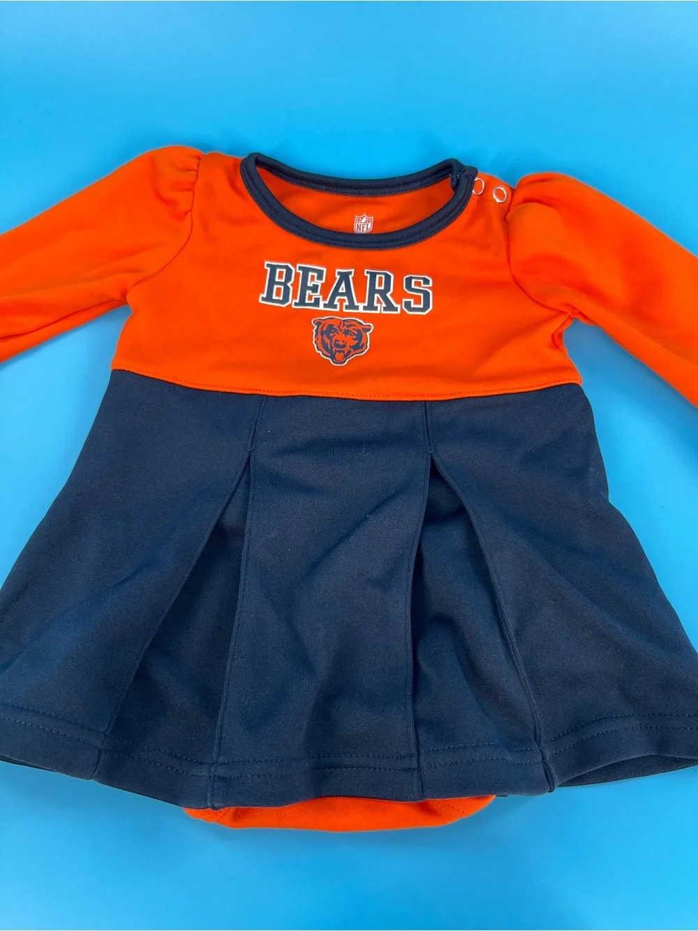 ❄️NFL BEARS Orange and Navy Infant Team Apparel Top